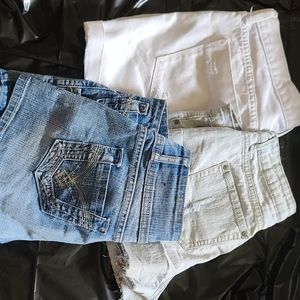 Denim shorts